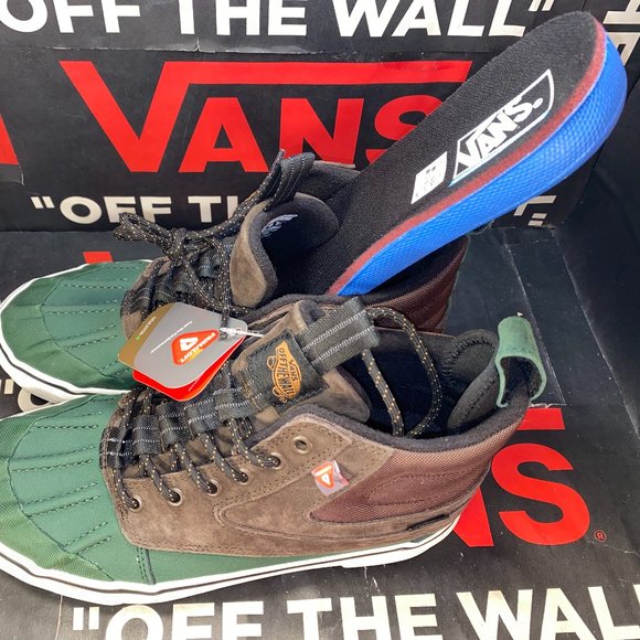 Vans Sk8-HI Del Pato MTE-2 All Weather Brown & Green Men's 7.5 VN0A5JMNBGS - Picture 2 of 12